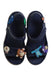 A Navy Sandals from Crocs in size 4T for neutral. (Back View)