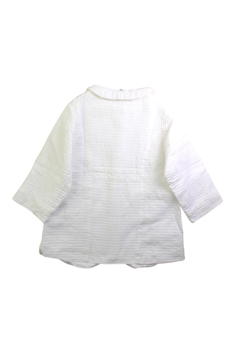 A White Lightweight Jackets from Petit Bateau in size 2T for girl. (Back View)