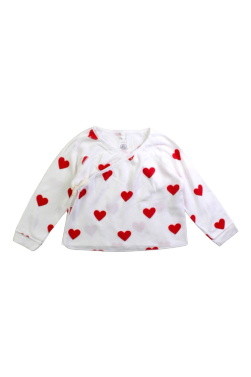 A White Long Sleeve Tops from Petit Bateau in size 12-18M for girl. (Front View)