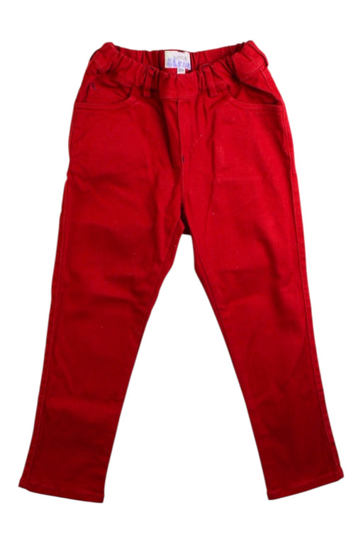 A Red Casual Pants from Nanos in size 2T for girl. (Front View)