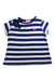 A Blue Short Sleeve T Shirts from Hot Biscuits Mikihouse in size 12-18M for girl. (Front View)