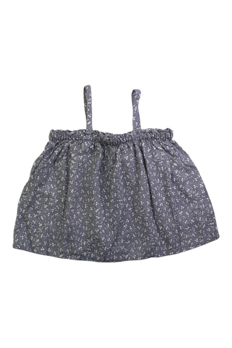 A Grey Sleeveless Tops from Bonpoint in size 12-18M for girl. (Front View)