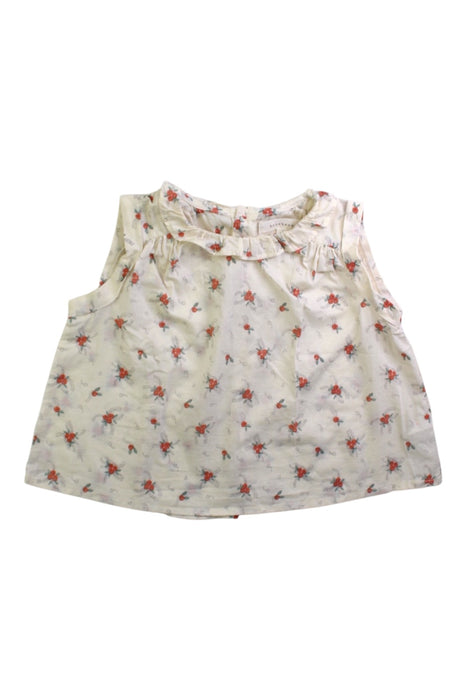 A White Sleeveless Tops from Benebene in size 2T for girl. (Front View)
