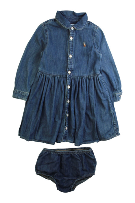 A Blue Dress Sets from Ralph Lauren in size 12-18M for girl. (Front View)
