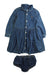 A Blue Dress Sets from Ralph Lauren in size 12-18M for girl. (Front View)