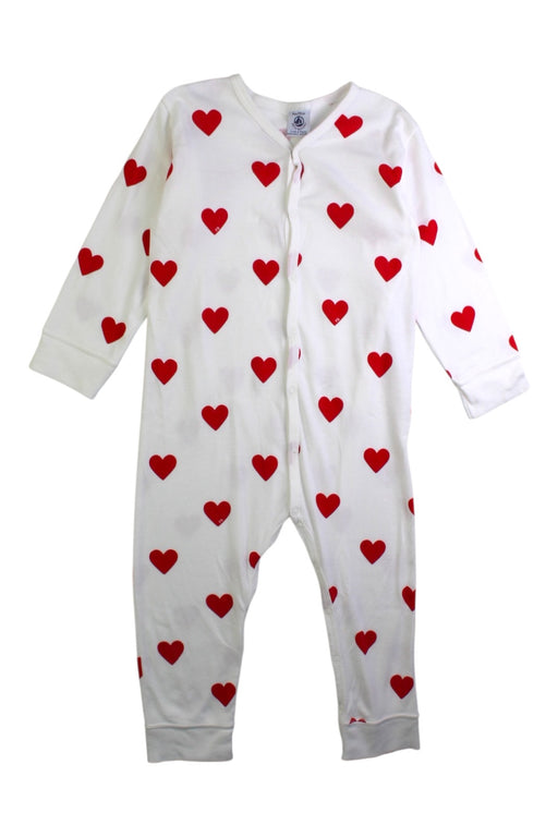 A Red Onesies from Petit Bateau in size 3T for neutral. (Front View)