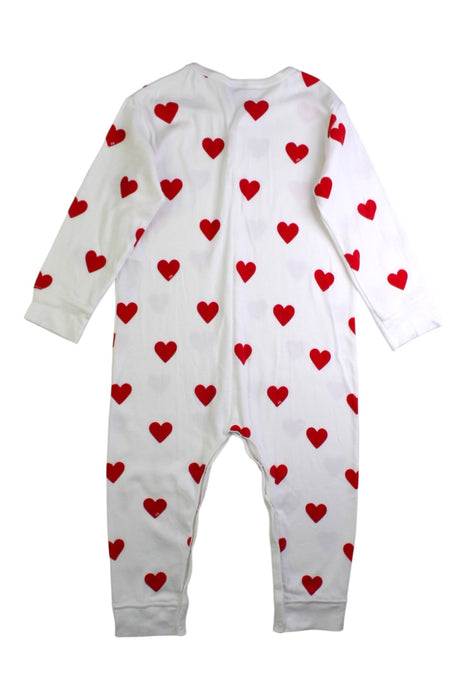 A Red Onesies from Petit Bateau in size 3T for neutral. (Back View)