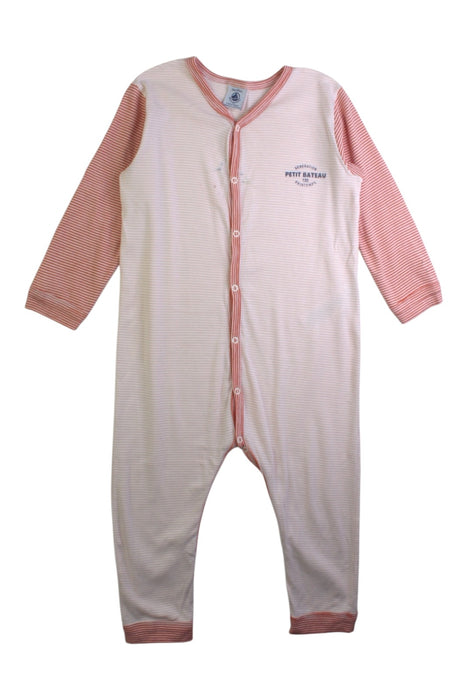 A Pink Onesies from Petit Bateau in size 3T for boy. (Front View)