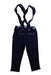 A Navy Long Overalls from Nanos in size 2T for girl. (Front View)
