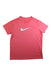 A Pink Short Sleeve T Shirts from Nike in size 12Y for neutral. (Front View)
