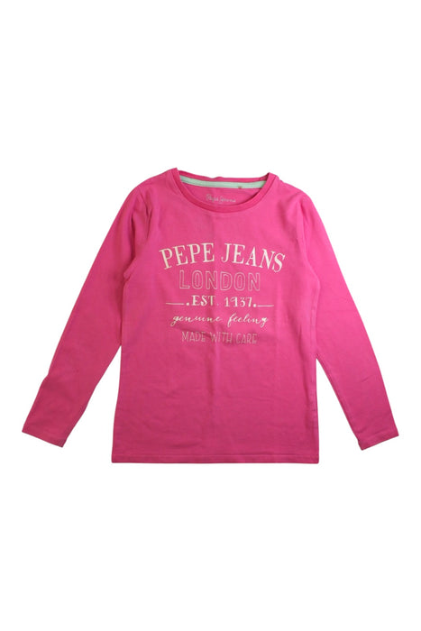 A Pink Long Sleeve T Shirts from Pepa London in size 8Y for girl. (Front View)