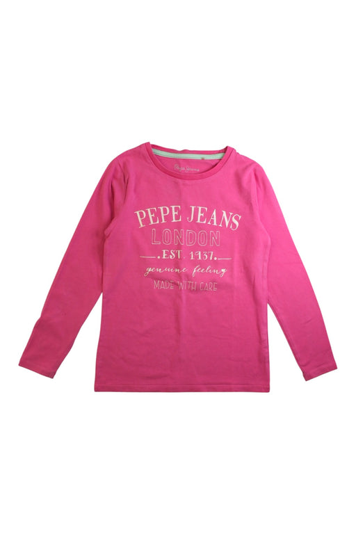 A Pink Long Sleeve T Shirts from Pepa London in size 8Y for girl. (Front View)