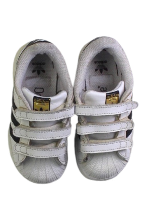 A Black Sneakers from Adidas in size 3T for neutral. (Back View)