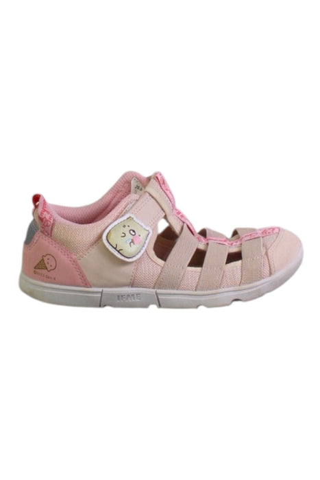 A Pink Sandals from IFME in size 7Y for girl. (Front View)