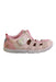 A Pink Sandals from IFME in size 7Y for girl. (Front View)