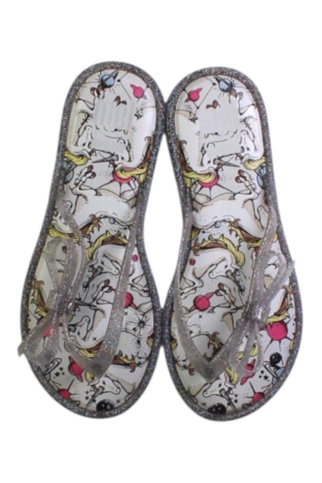 A Multicolour Flip Flops from Mini Melissa in size 7Y for girl. (Back View)