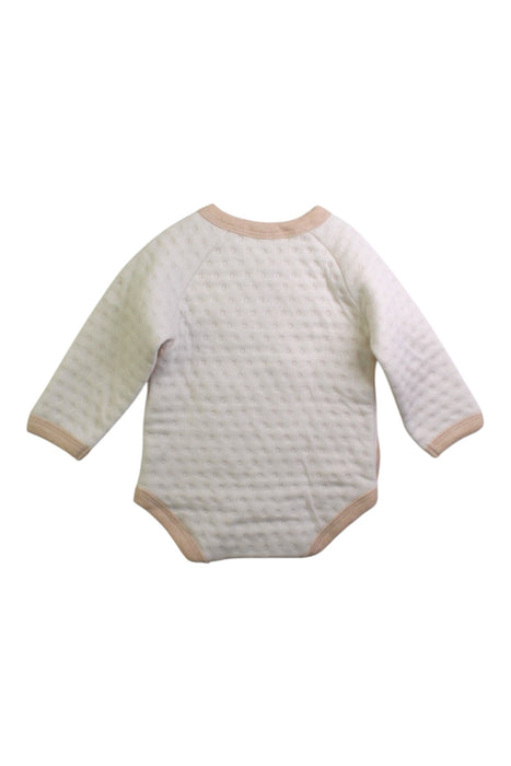 A White Long Sleeve Bodysuits from Natures Purest in size 3-6M for neutral. (Back View)