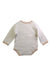 A White Long Sleeve Bodysuits from Natures Purest in size 3-6M for neutral. (Back View)