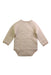 A Beige Long Sleeve Bodysuits from Natures Purest in size 3-6M for neutral. (Back View)
