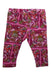 A Pink Leggings from Moschino in size 6-12M for girl. (Back View)