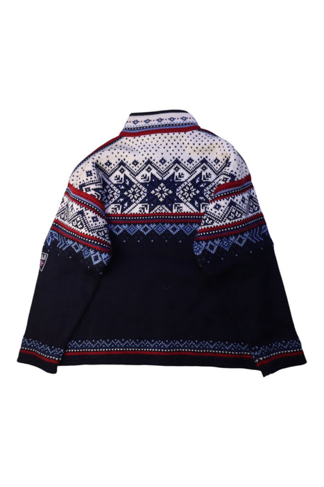 A Navy Knit Sweaters from Dale Norway in size 10Y for boy. (Back View)