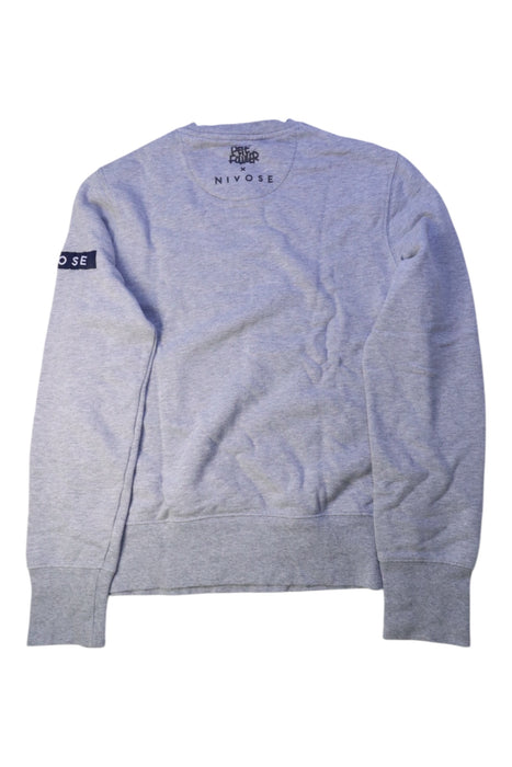 A Grey Crewneck Sweatshirts from Nivose in size 12Y for neutral. (Back View)