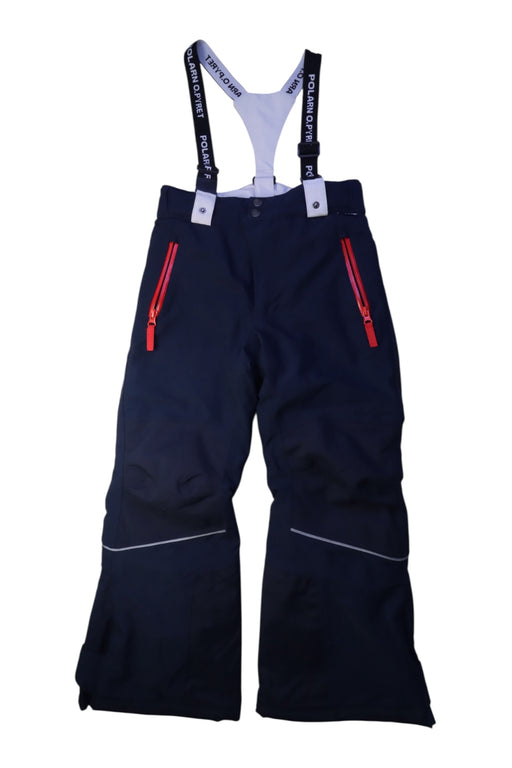 A Black Ski Pants & Salopettes from Polarn O. Pyret in size 6T for boy. (Front View)