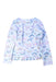 A Blue Rash Guards from RuffleButts in size 4T for girl. (Back View)