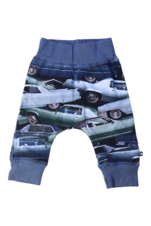 A Blue Casual Pants from Molo in size 3-6M for boy. (Front View)