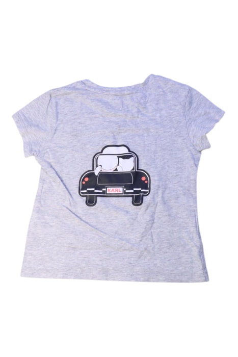 A Grey Short Sleeve T Shirts from Karl Lagerfeld in size 3T for boy. (Back View)