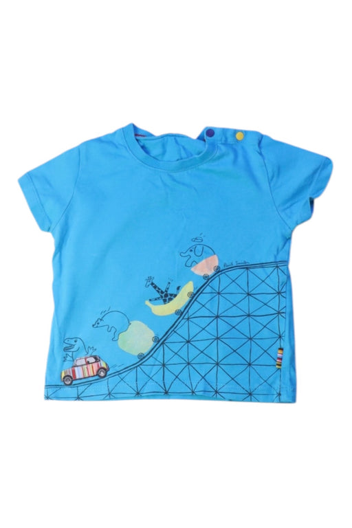 A Blue Short Sleeve T Shirts from Paul Smith in size 12-18M for boy. (Front View)