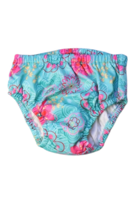 A Blue Swim Diapers from Charlie Banana in size 12-18M for boy. (Front View)