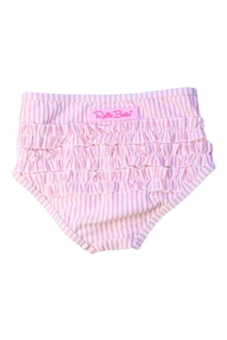 A Pink Bloomers from RuffleButts in size 4T for girl. (Back View)
