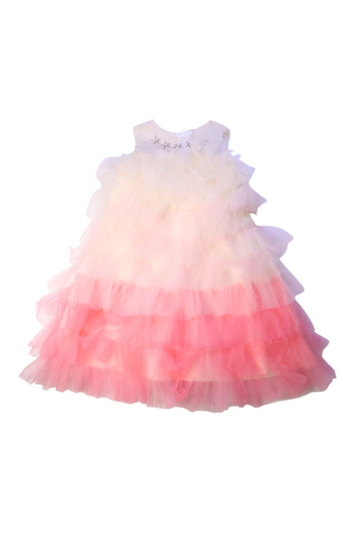 A Pink Sleeveless Dresses from Sisland in size 18-24M for girl. (Front View)