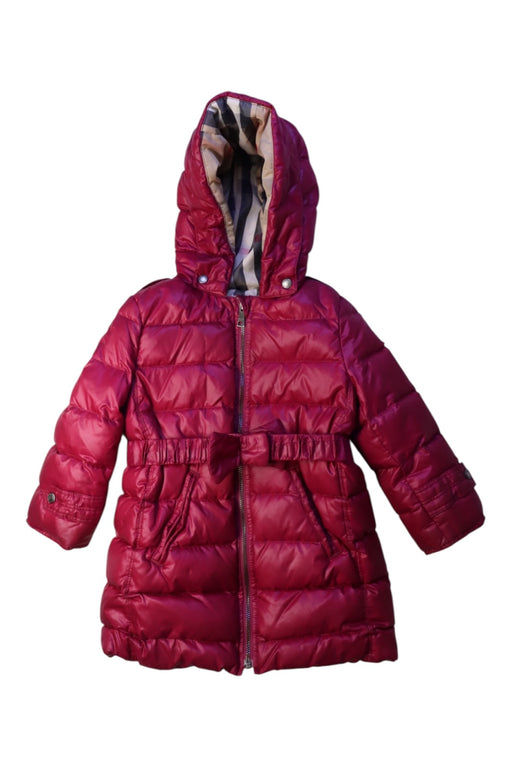 A Pink Puffer/Quilted Coats & Outerwear from Burberry in size 2T for girl. (Front View)