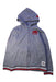 A Grey Zippered Sweatshirts from Roots in size 12Y for boy. (Front View)