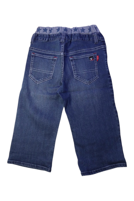A Blue Jeans from Miki House in size 12Y for boy. (Back View)