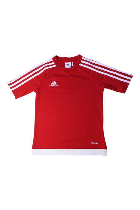 A Red Active Tops from Adidas in size 7Y for boy. (Front View)