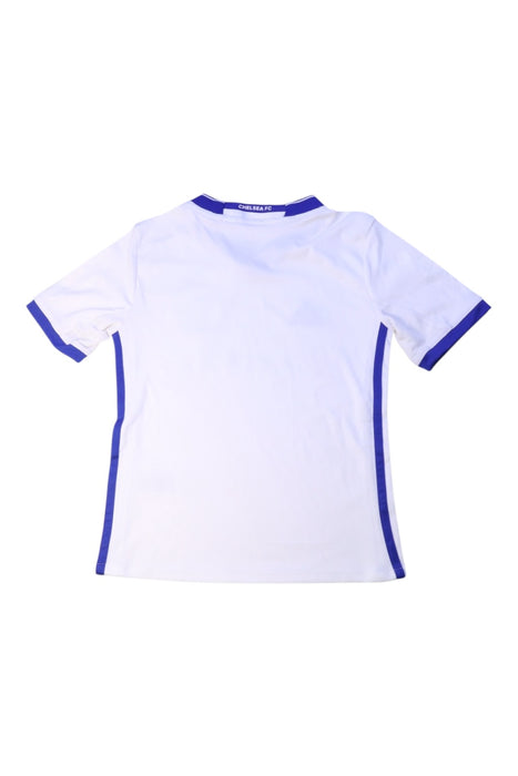 A White Short Sleeve T Shirts from Adidas in size 7Y for boy. (Back View)