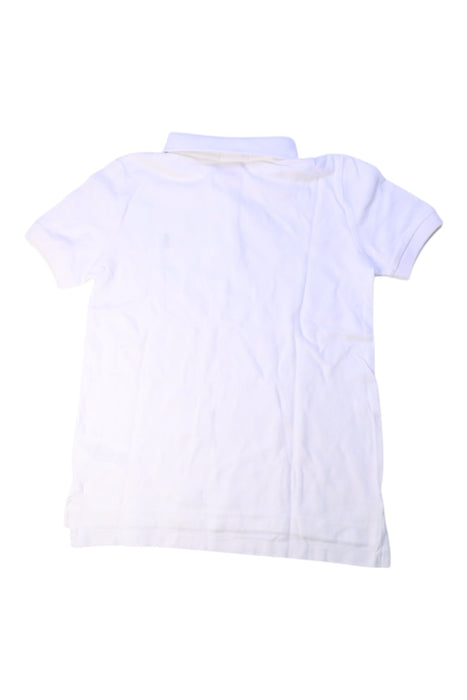A White Short Sleeve Polos from Polo Ralph Lauren in size 7Y for boy. (Back View)