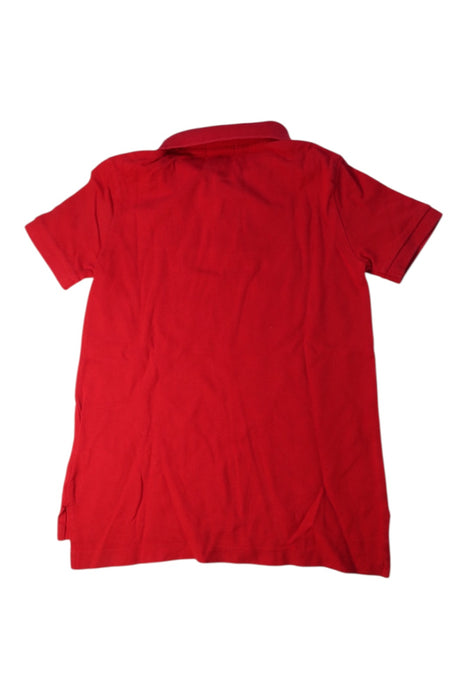 A Red Short Sleeve Polos from Polo Ralph Lauren in size 7Y for boy. (Back View)
