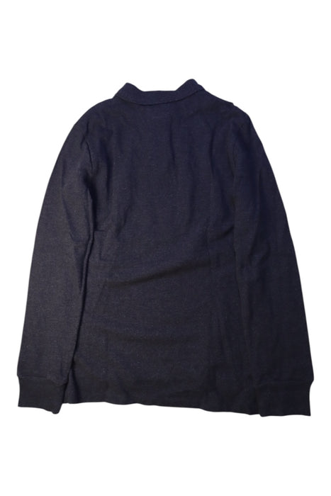 A Navy Long Sleeve Polos from Polo Ralph Lauren in size 7Y for boy. (Back View)