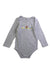 A Grey Long Sleeve Bodysuits from Vertbaudet in size 2T for boy. (Front View)