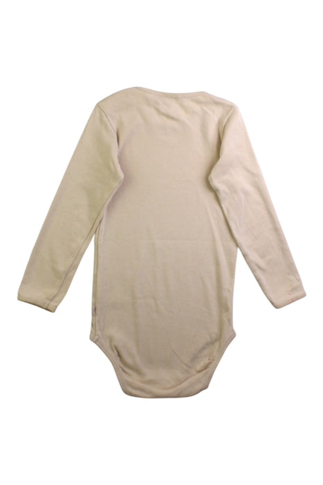 A Ivory Long Sleeve Bodysuits from Wheat in size 2T for girl. (Back View)