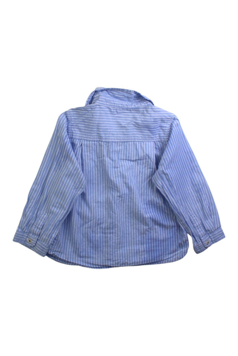 A Blue Long Sleeve Shirts from Jacadi in size 12-18M for boy. (Back View)