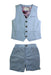 A Blue Suit Vests from Baker by Ted Baker in size 3T for boy. (Front View)