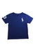 A Blue Short Sleeve T Shirts from Polo Ralph Lauren in size 3T for boy. (Front View)