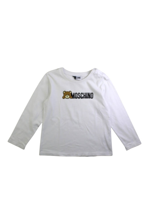 A White Long Sleeve T Shirts from Moschino in size 3T for boy. (Front View)