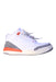 A White Sneakers from Air Jordan in size 7Y for boy. (Front View)