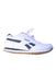 A White Sneakers from Reebok in size 7Y for boy. (Front View)